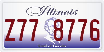 IL license plate Z778776