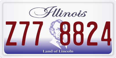 IL license plate Z778824