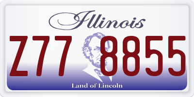 IL license plate Z778855