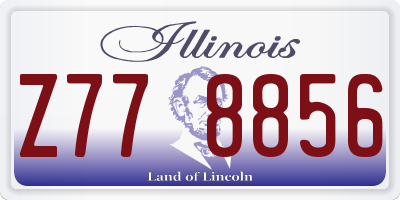IL license plate Z778856