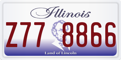 IL license plate Z778866