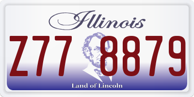 IL license plate Z778879
