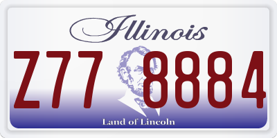 IL license plate Z778884
