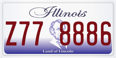 IL license plate Z778886