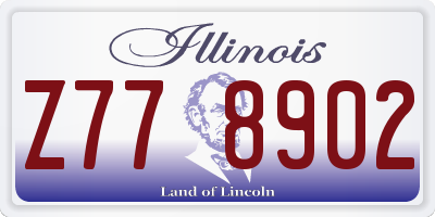 IL license plate Z778902
