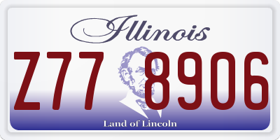 IL license plate Z778906