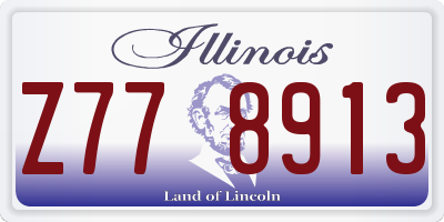 IL license plate Z778913
