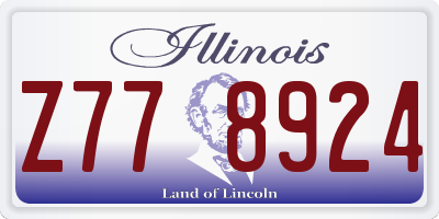 IL license plate Z778924