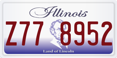 IL license plate Z778952
