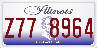 IL license plate Z778964