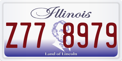IL license plate Z778979