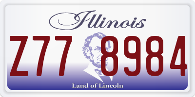 IL license plate Z778984