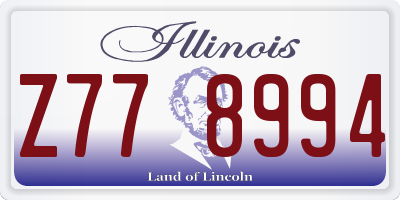 IL license plate Z778994