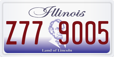 IL license plate Z779005