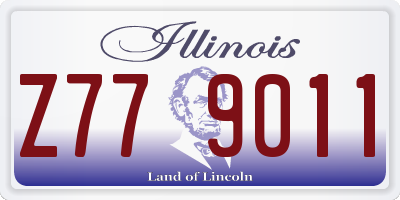 IL license plate Z779011