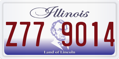 IL license plate Z779014