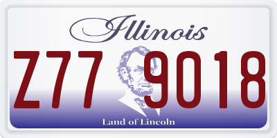 IL license plate Z779018