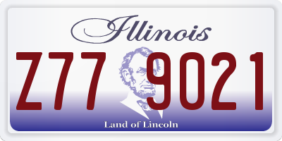 IL license plate Z779021