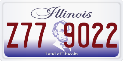 IL license plate Z779022