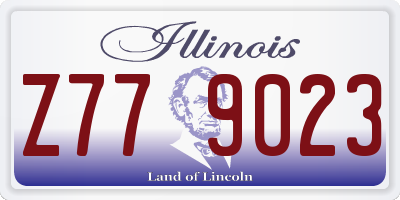 IL license plate Z779023