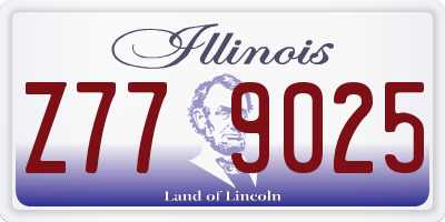 IL license plate Z779025