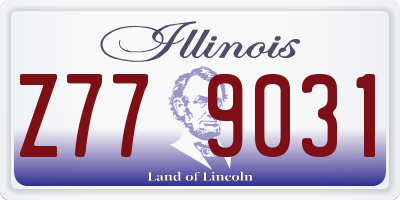 IL license plate Z779031