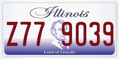 IL license plate Z779039