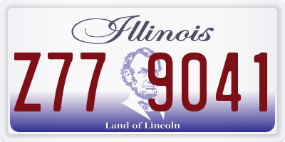 IL license plate Z779041