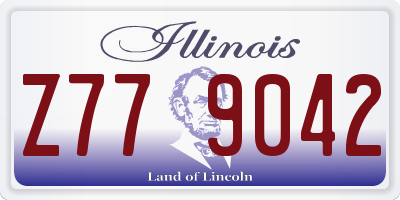 IL license plate Z779042