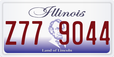 IL license plate Z779044