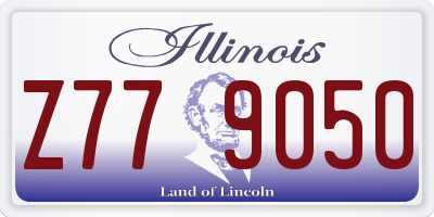 IL license plate Z779050