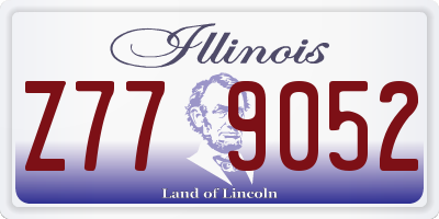 IL license plate Z779052