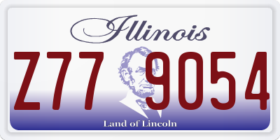 IL license plate Z779054