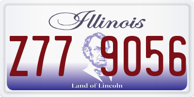 IL license plate Z779056