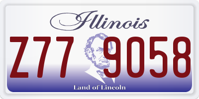 IL license plate Z779058