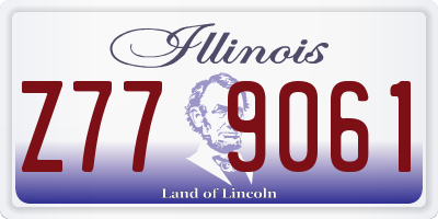 IL license plate Z779061