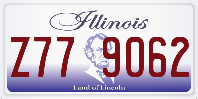 IL license plate Z779062