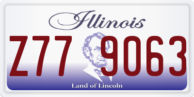 IL license plate Z779063