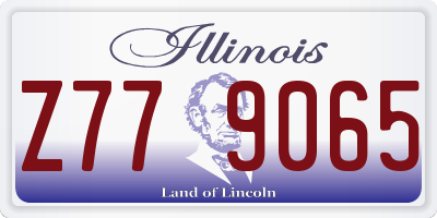 IL license plate Z779065