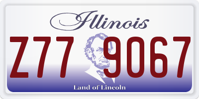 IL license plate Z779067