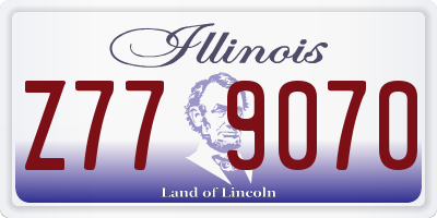 IL license plate Z779070