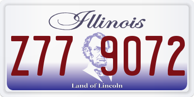 IL license plate Z779072