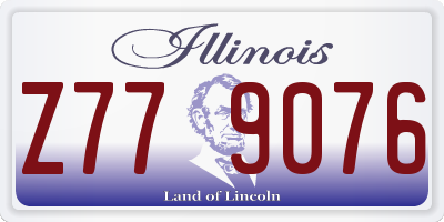 IL license plate Z779076