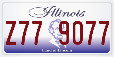 IL license plate Z779077