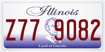 IL license plate Z779082