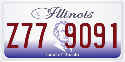 IL license plate Z779091