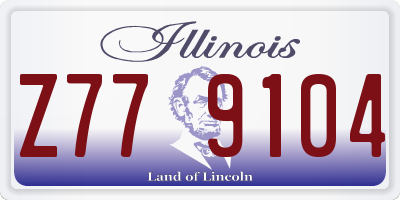IL license plate Z779104