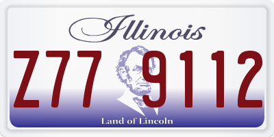 IL license plate Z779112