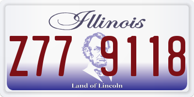 IL license plate Z779118