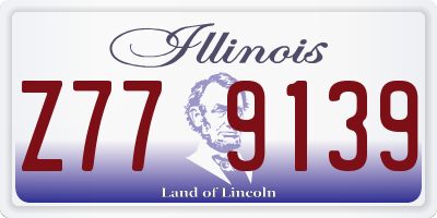 IL license plate Z779139